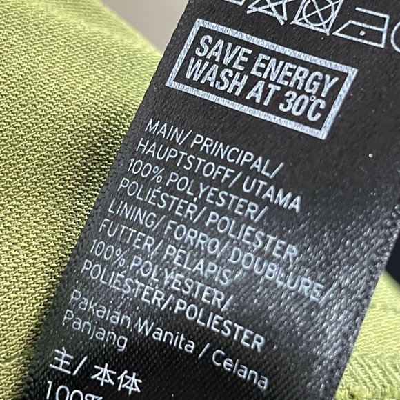 Topshop Palazzo Wide Leg Cropped Green High Waist Pants Size 0 - Picture 9 of 9